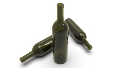 botella de vino casa la vidrio bordaux baja poli hola resolución paso beber cocina los hogares el embalaje imprimible producción creación prototipos 3d impresión estereolitografía comedor 3d print model - Mito3D