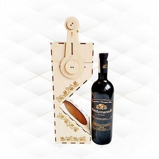 wine box laser cut design bottle holder cutting files dxf svg drawing vector template hobby diy 3d print model - Mito3D
