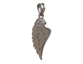 wing pendant jewelry necklace charm wings angel bird relgion religious dainty size style women unisex men fashion god jesus pendants 3d print model - Mito3D