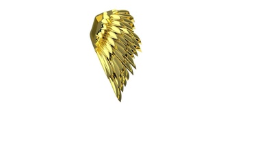 wing pendant art gold sterling silver eagle jewelry printable fashion 3d print model - Mito3D
