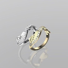 wing ring jewelry casual fashion forever creative rings 3d print model - Mito3D
