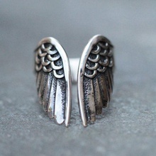 Flügel ring Schmuck Juwel gold Silber bedruckbar ist Diamant-ring Mode-ring gold-ring engagement unisex engagem sterling genial Mode-Schönheit weiß Ringe 3d print model - Mito3D