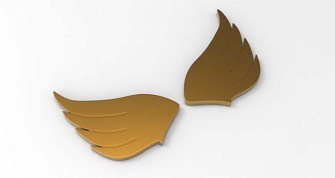 wing shape model set nature invertebrate flying seagull birds feather 3d printable roswell macaw saucer abduction art scans replicas 3D print model - Mito3D