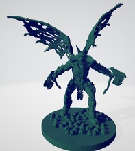 winged demon of wrath warhammer daemon devil pitfiend dungeons dragons dnd tabletop miniature wings games toys game accessories 3d print model - Mito3D