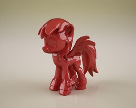 alato pony poni cloppers stallone my cavallo equino bronco mammifero animale miniatura feticcio sla dlp cartone animato fantasia giochi giocattoli 3d print model - Mito3D