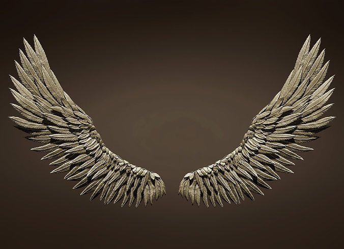 wings wing bird flying zbrush flight sculpture 3d modeling fly statue games toys 3D print model - Mito3D