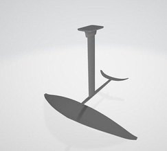 kanat sörfü hidrofolyo Phanton yüksek Görünüş hobi kendin yap 3d print model - Mito3D