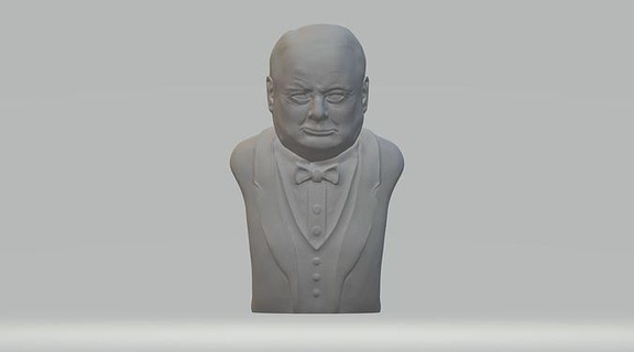 Winston Churchill büst 3d model Leonard Spencer Vesika Yazdır yazdırılabilir heykel şöhret Amerika Birleşik Devletleri Devlet Başkanı şekil baskı minyatürler figürinler politik heykelcik erkek Sanat heykeller 3d print model - Mito3D