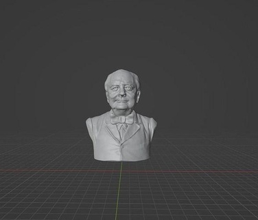 Winston Churchill signore Leonard spencer Britannico statista soldato ministro unito regno mondo guerra Margaret Thatcher politico arte sculture 3d print model - Mito3D