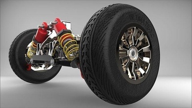 fúrcula suspensão estrada carro SUV 4x4 caminhão pesado cruzamento jipe auto roda veículo jogos brinquedos 3d print model - Mito3D
