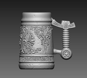 witcher 3 beer mug thewitcher witcher3 cosplay witchercosplay thewitchercosplay prop replica games toys 3d print model - Mito3D