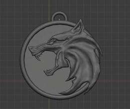 witcher medallion - inspired netflix series geralt mmo goty wolf cosplay ciri jewellery games toys game accessories 3d print model - Mito3D