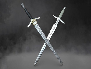 witcher swords - netflix henry cavill fantasy medieval tv knight video games toys 3d print model - Mito3D