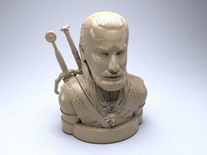 witcher toy figure thewitcher geralt geraltofrivia thewitcher3 witcher3 tossacointoyourwitcher statue sculpture head rivia miniatures figurines knight figurine armor warrior art games toys 3d print model - Mito3D