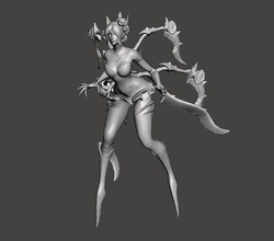 withered rose elise 3d model lol league of legends wild rift games toys 3d print model - Mito3D