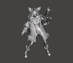 withered rose zeri 3d model lol league legends wild rift games toys 3d print model - Mito3D