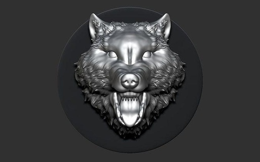 wolf head nature animals art animal sculptures sculpture statue teeth werewolf 3d print model - Mito3D