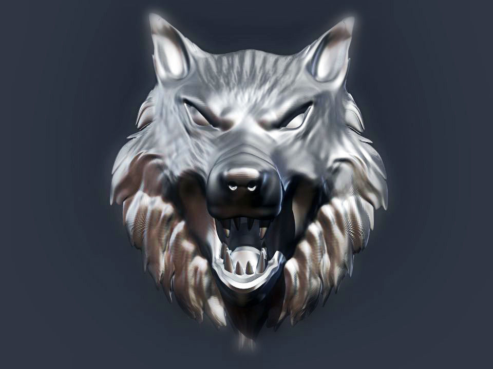 wolf head 2 art artchallenge wolves wold animal other 3D print model - Mito3D