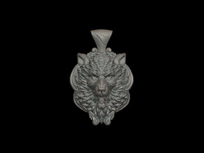 wolf pendant jewelry gold printable cool silver print 3d platinum werewolf pendants 3d print model - Mito3D