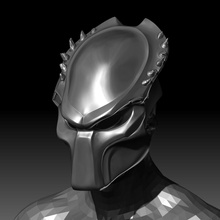 wolf predator wearable mask 3d printable model helmet airsoft hobby diy horns cosplay fanmade aliens vs movie 3d print model - Mito3D