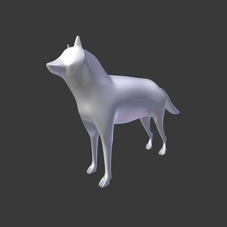Loup impression animal sauvage art nature bête sculptures chien animaux neige Jeux jouets 3d print model - Mito3D