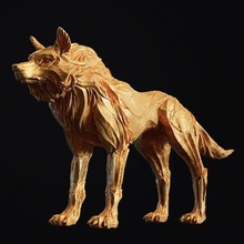 lobo chamán criatura bestia hombre artefacto miniaturas Lobos asaltante figuritas canino monstruo dibujos animados cg personaje Arte esculturas 3d print model - Mito3D
