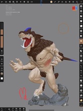 lobo tiburón monstruo modelo animal juegos juguetes 3d print model - Mito3D