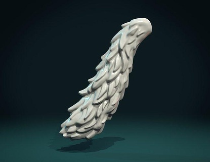 wolf tail ii fur anatomy animal werewolf art sculptures 3d print model - Mito3D