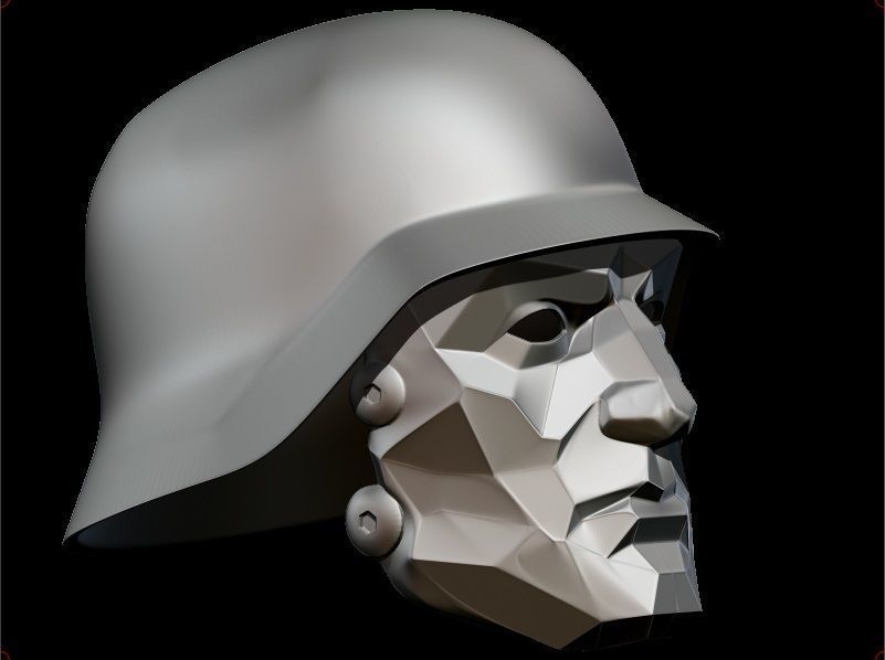 wolfenstein supersoldaten60 helm super soldat soldaten airsoft maske cosplay spiel ritter nazi spiele spielzeuge zubehör 3D print model - Mito3D