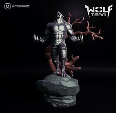 wolfteam zorlu kurt lobo hombre tilki mutant mutasyon çizgisi köpek oyunlar oyuncaklar yazı tahtası oyun aksesuarlar sanat heykeller 3d print model - Mito3D