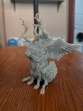 wolpertinger heykelcik of ejderha kanatlar hayvan fantezi yaratık karakter süslü antik öz canavar doğa heykel sanat heykeller 3d print model - Mito3D
