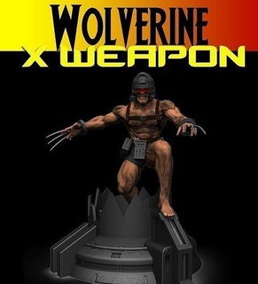 wolverine x weapon Men Wolverine xsilah diyorama diyoram şekil vermek Sanat kahraman süper Lobezno Çita heykeller 3d print model - Mito3D