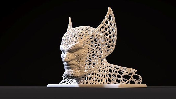carcaju Voronoi maravilha logan herói histórias quadrinhos hq Super heroi garra tremor Armax busto fracasso liquidificador escultura 3d coleção arte esculturas 3d print model - Mito3D