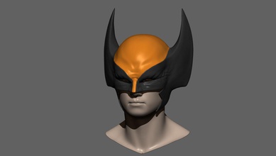 wolverine mask - helmet cosplay marvel comic wolf logan wolverinemask wolverineprint wolverinecosplay toy wolverineaccessories helmetcosplay wolverinehelmet costumewolverine costumecosplay superhero games toys game accessories 3d print model - Mito3D