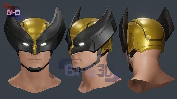 carcaju sf capacete 3d maravilha comicmarvel xmen marvelstrikeforce jogo wolverinexmen logan cosplayxmen cosplay Super heroi jogos brinquedos 3d print model - Mito3D