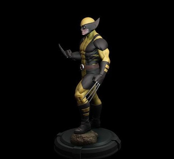 Wolverine heykel şekil Sanat savaşçı adam süper kahraman xman hayret 3d Yazdır oyunlar oyuncaklar 3d print model - Mito3D