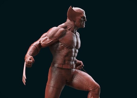 carcaju estátua logan hugh Jackman maravilha dc histórias quadrinhos mutante estatuetas Super heroi miniaturas fera garra homen xmen herói batman homem Aranha arte esculturas 3d print model - Mito3D