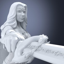 woman justice league collectables print games toys 3d print model - Mito3D