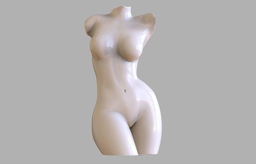 Kadın vücut şekil vermek heykel mermer Antik dekor Yunan büst Sanat heykeller 3d print model - Mito3D