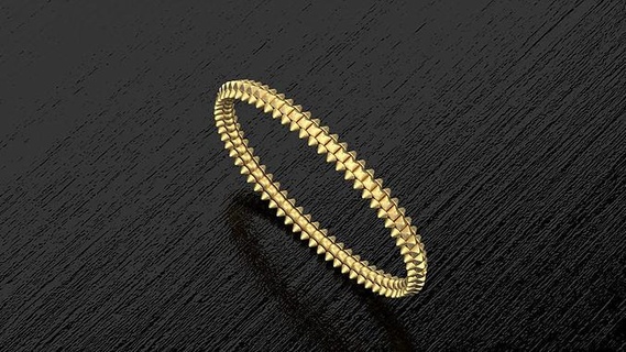 woman bracelet bangle jewelry gold silver printable man clash luxury precious small thin platinum wonderful bracelets 3d print model - Mito3D