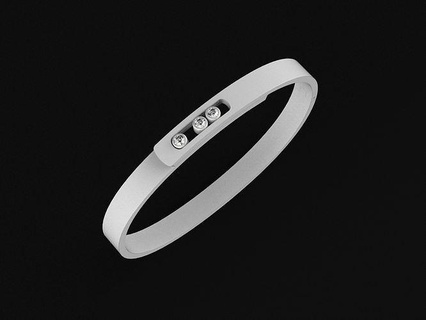 femme bracelet bijoux platine or gemme imprimable argent brillant mode bracelets messika 3d print model - Mito3D