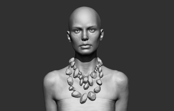 frau büste skulptur bildhauerei drucken mädchen ziemlich anatomie charakter weiblich realistisch stilisiert druckbar kopf gesicht anatomisch statue kunst skulpturen 3d print model - Mito3D