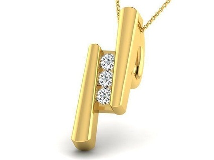 donna diamante pendente gemma nozze Fidanzamento gioiello gioielleria stampabile argento oro amore bianca brillante platino lusso prezioso collana ciondoli 3d print model - Mito3D
