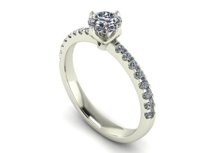woman diamond ring platinum jewelry luxury gem gold silver sterling jewellery lostwaxcasting 3djewelry 3djewellery rings 3d print model - Mito3D
