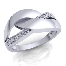 mulher anel de diamante jóias jóia casamento o engajamento printable prata ouro sterling branco brilhantes gem da forma engagem anéis 3d print model - Mito3D