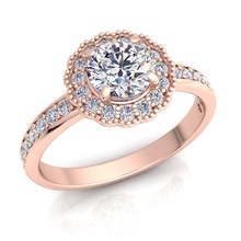 femme diamant bague bijou mariage engagement bijoux argent or engagem mode sterling blanc brillant pendentif collier anneaux 3d print model - Mito3D