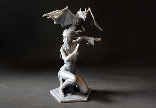 frau drachen targaryen daenerys krieger mädchen fantasie kunst kreaturen weiblich elfen humanoid tolkien feen kreatur skulpturen 3d print model - Mito3D