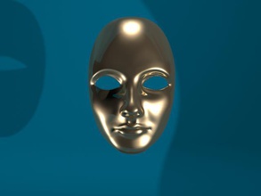 mujer de la máscara cara casa carácter humanos decoración 3d print model - Mito3D