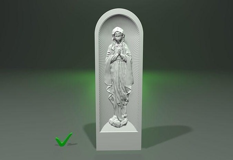Kadın dua etmek cnc 3d Yazdır Artcam Sanat heykeller 3d print model - Mito3D