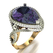 donna squillare anello gioiello gioielleria oro argento stampabile anelli 3d print model - Mito3D
